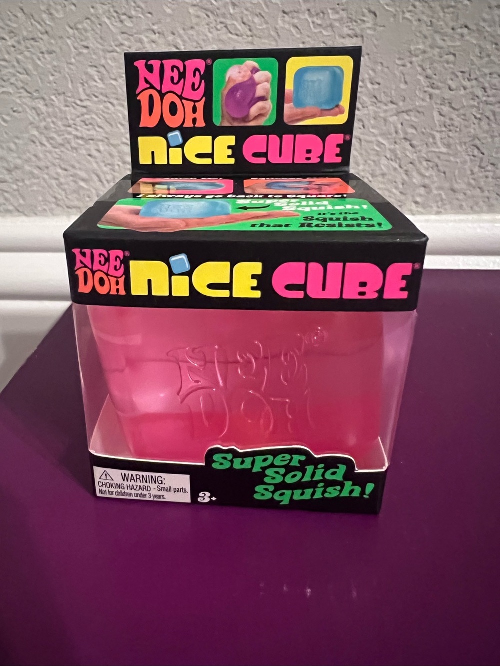 Authentic NeeDoh Nice Cube - Pink